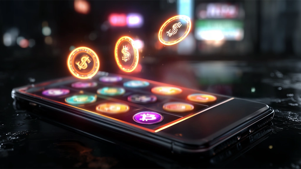 Winning notification on a phone from fastest payout online casino