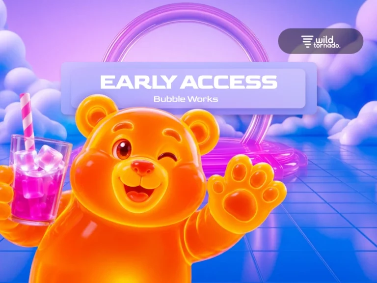 Bubble Works slot game with colorful bubbles and playful factory design