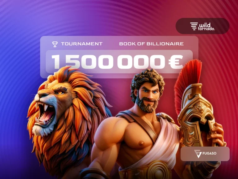 Player enjoying Fugaso Book of Billionaire slot tournament at WildTornado Casino